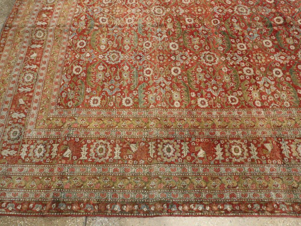Antique Persian Senneh Malayer Carpet, No.23354 - Staging