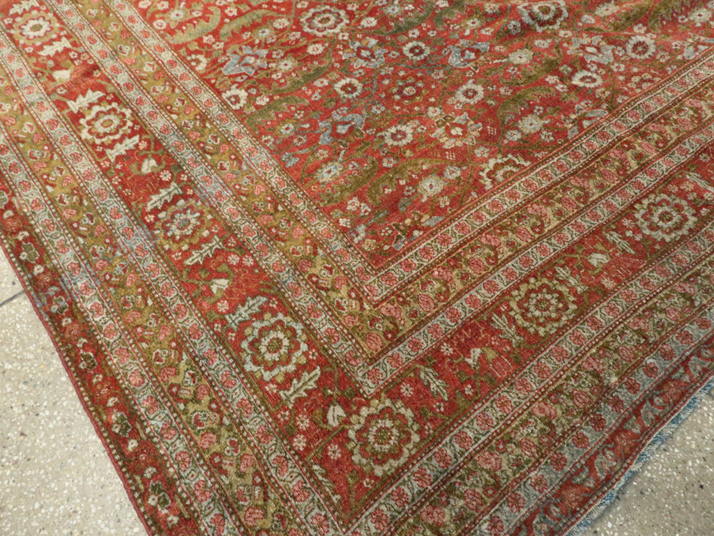 Antique Persian Senneh Malayer Carpet, No.23354 - Staging