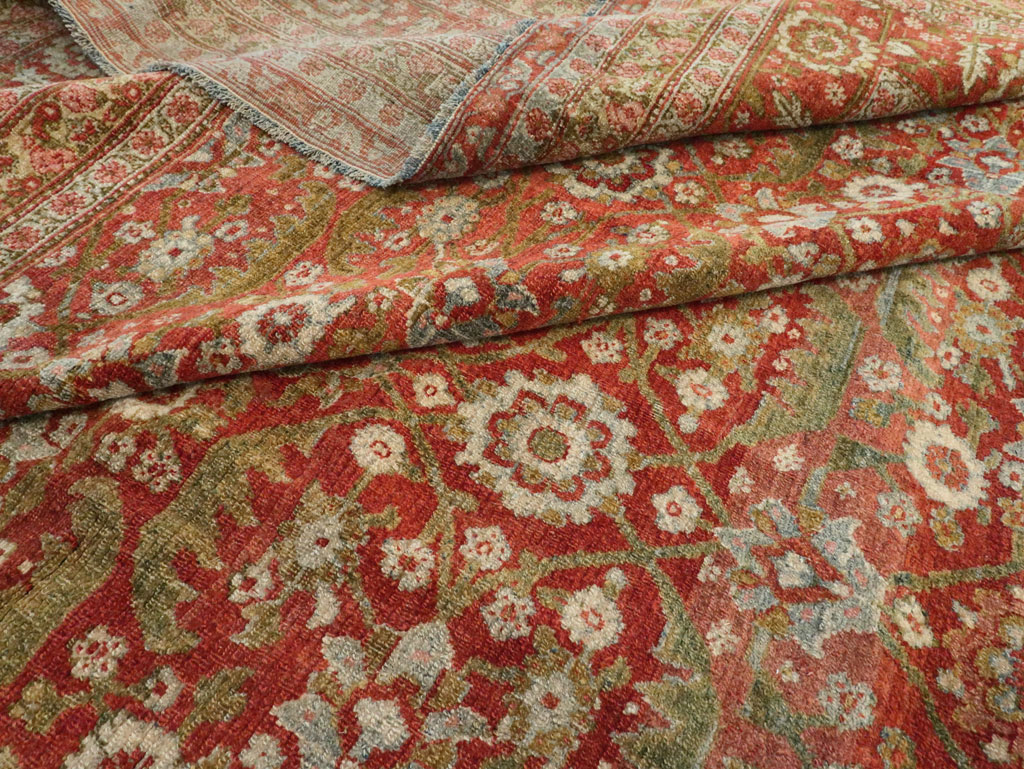 Antique Persian Senneh Malayer Carpet, No.23354 - Staging