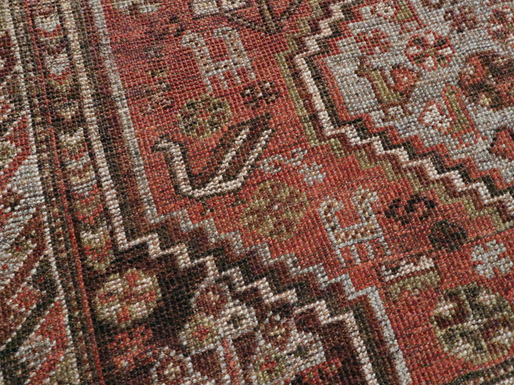 Vintage Persian Shiraz Rug, No.23357 - Staging