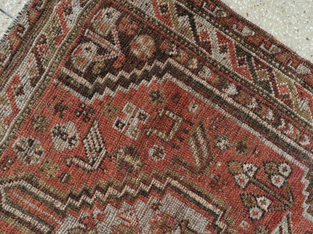 Vintage Persian Shiraz Rug, No.23357 - Staging