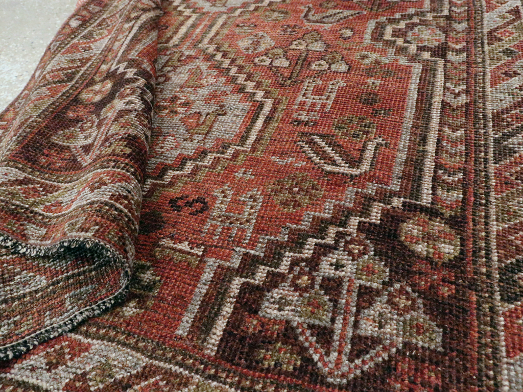 Vintage Persian Shiraz Rug, No.23357 - Staging