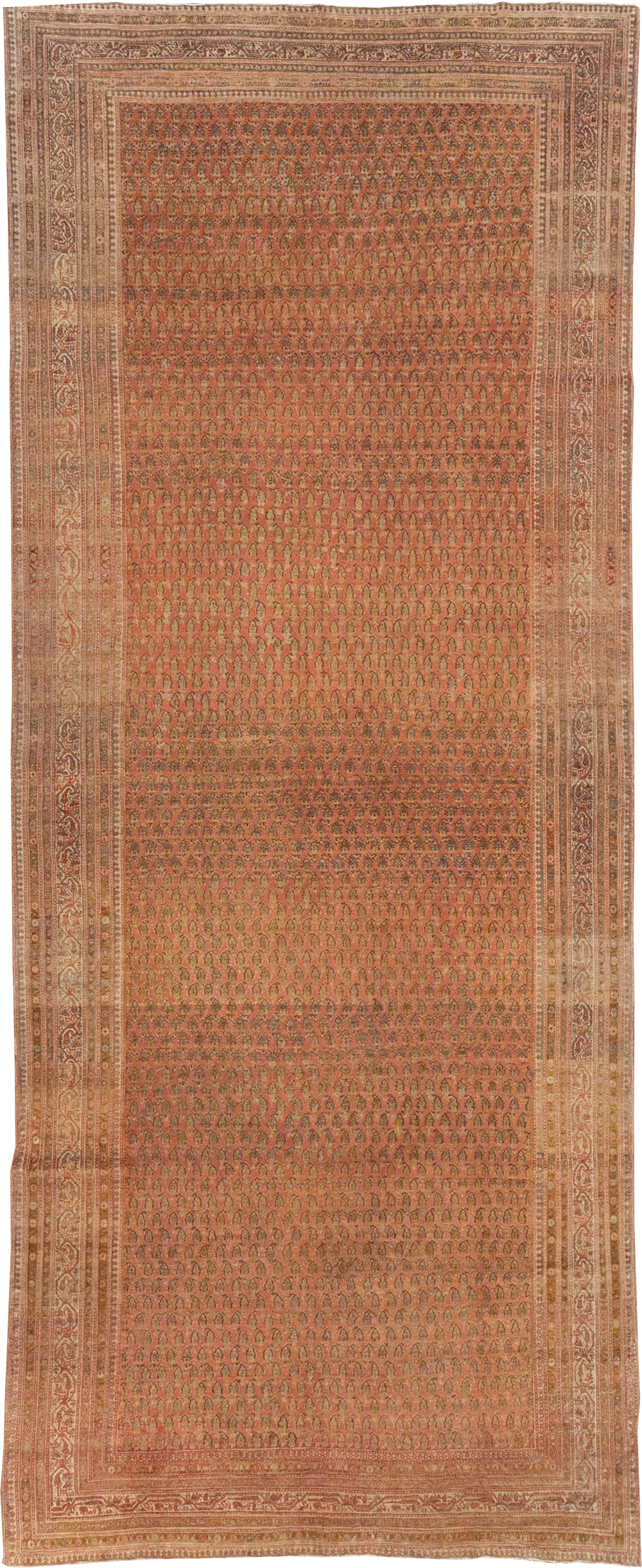 Antique Persian Malayer Gallery Carpet, No.23360 - Staging