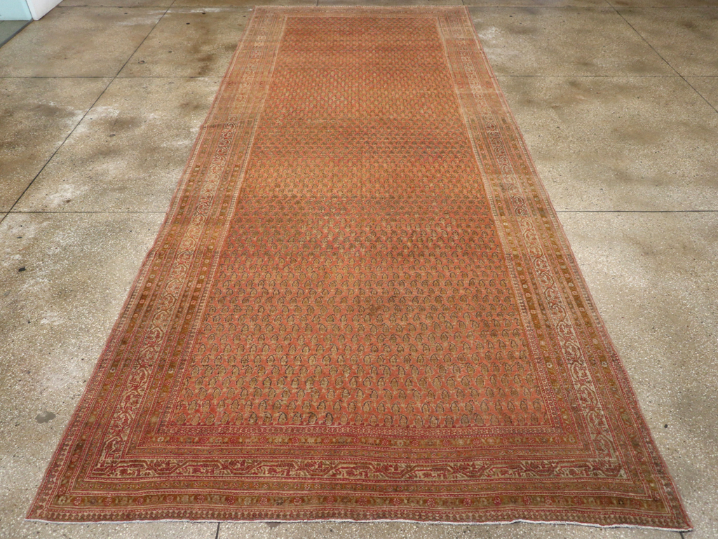 Antique Persian Malayer Gallery Carpet, No.23360 - Staging