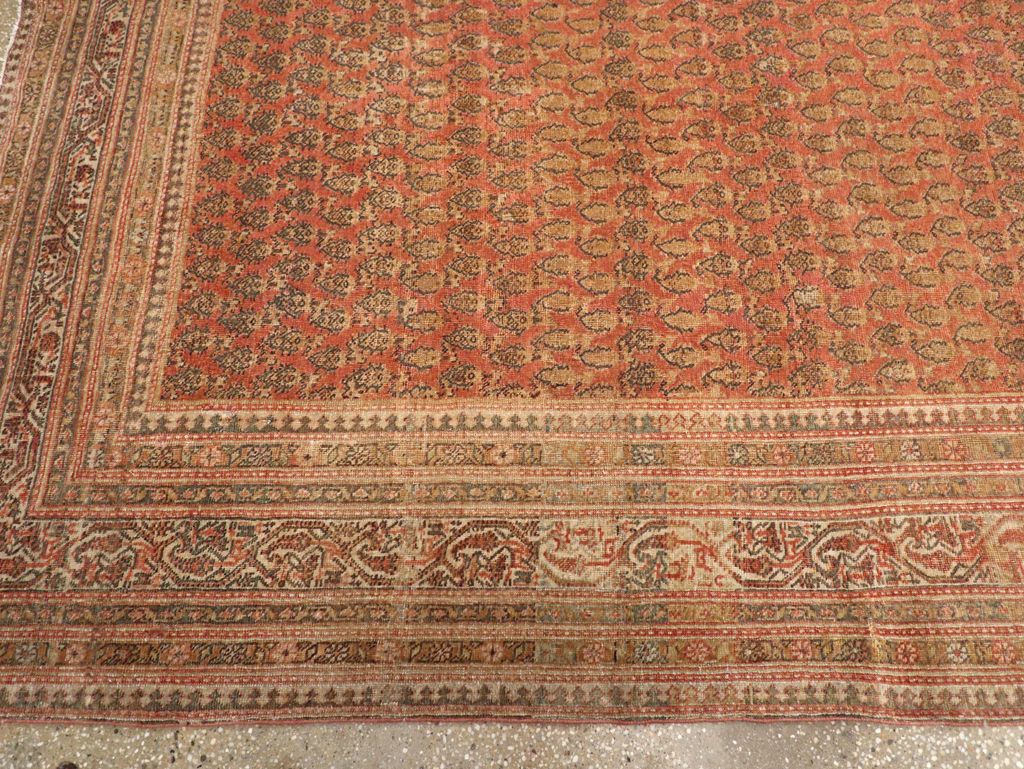 Antique Persian Malayer Gallery Carpet, No.23360 - Staging