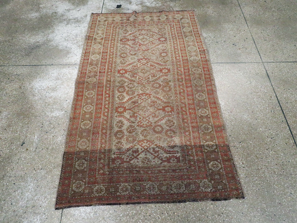 Vintage Persian Baluch  Rug, No.23362 - Staging