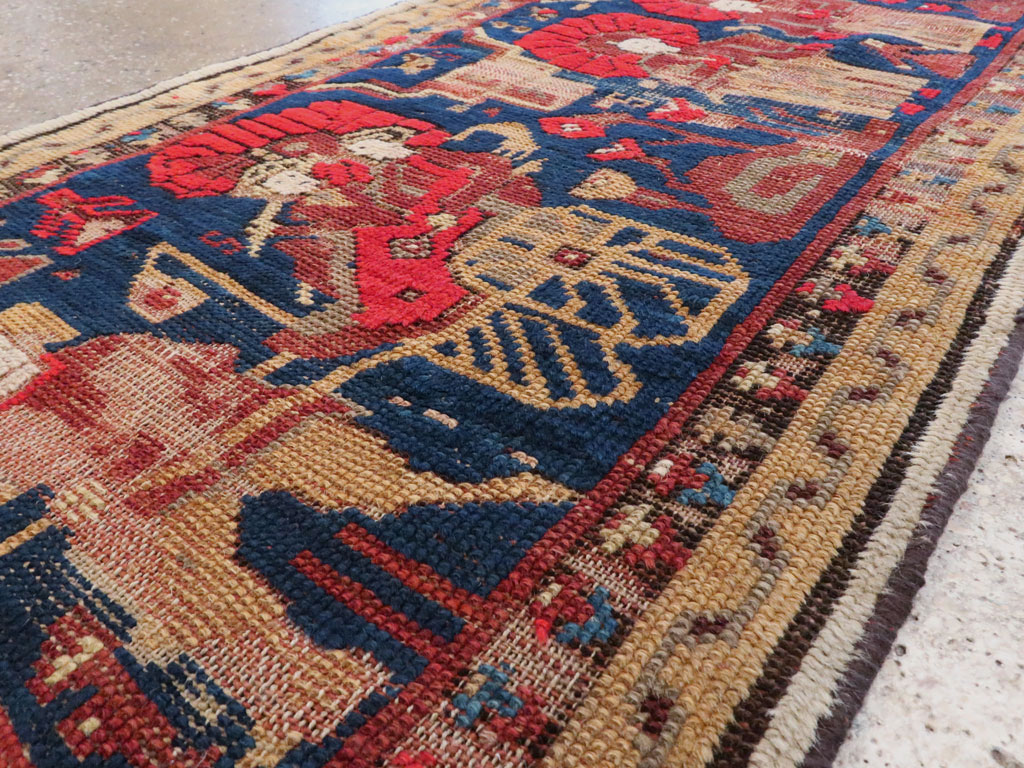 Vintage Turkish Anatolian Pictorial Rug, No.23364 - Staging