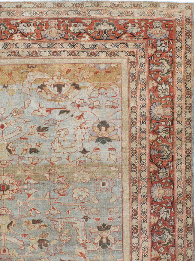 Antique Persian Mahal Carpet, No.23365 - Staging