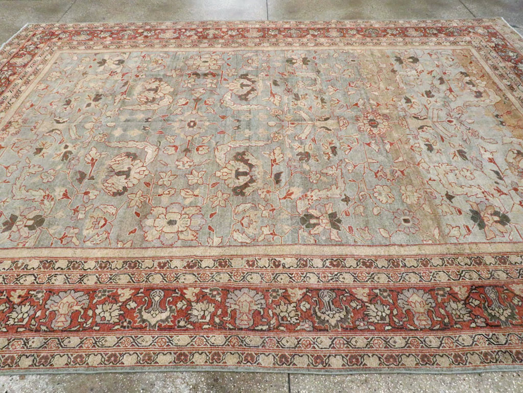 Antique Persian Mahal Carpet, No.23365 - Staging
