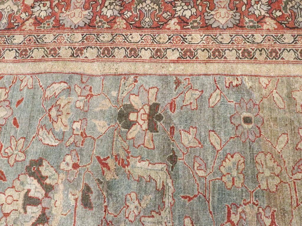 Antique Persian Mahal Carpet, No.23365 - Staging