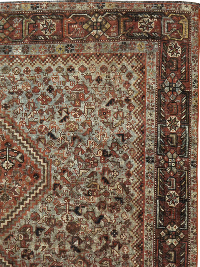 Antique Persian Afshar Rug, No.23373 - Staging