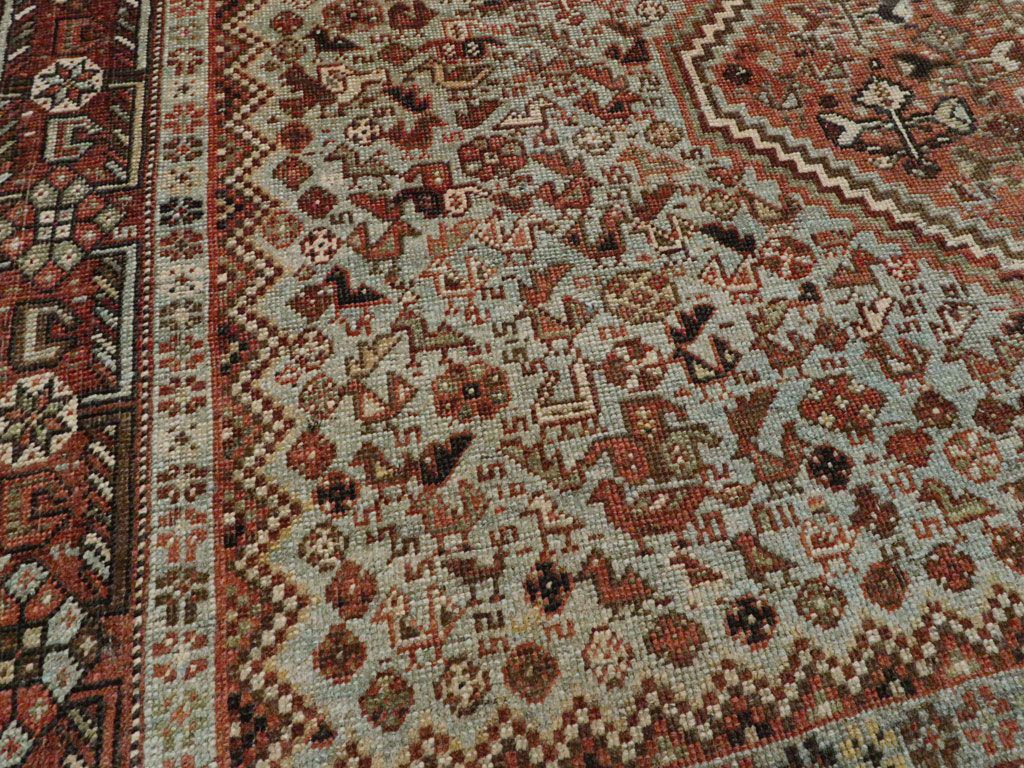 Antique Persian Afshar Rug, No.23373 - Staging