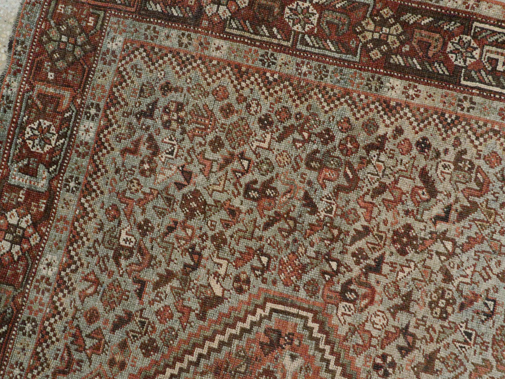 Antique Persian Afshar Rug, No.23373 - Staging