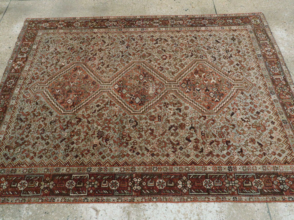 Antique Persian Afshar Rug, No.23373 - Staging