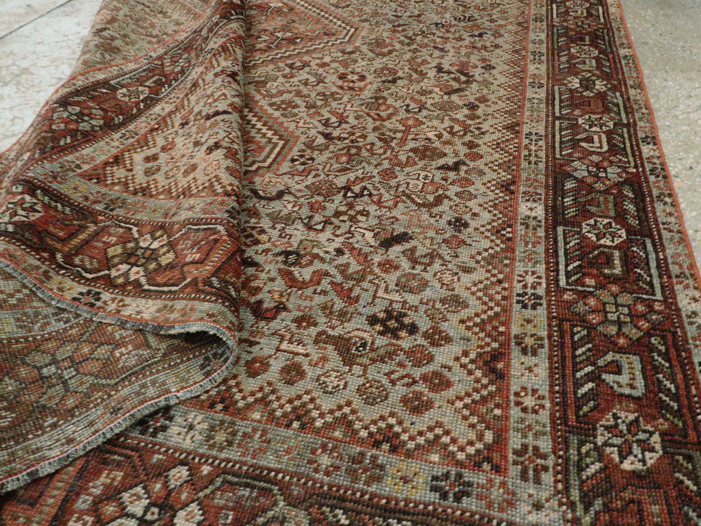 Antique Persian Afshar Rug, No.23373 - Staging
