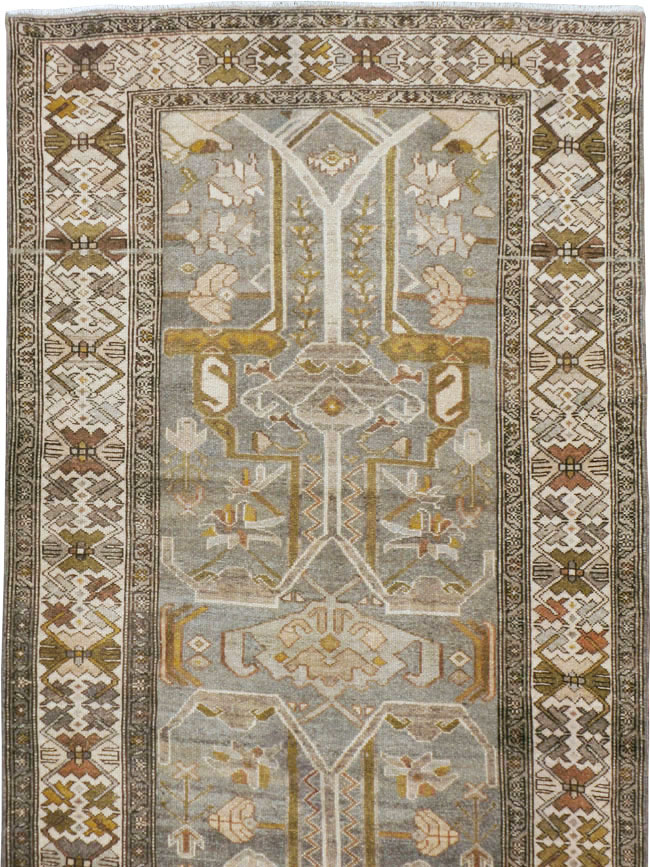 Vintage Persian Malayer Wide Gallery Runner, No.23375 - Staging