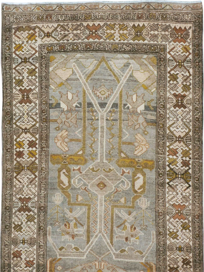 Vintage Persian Malayer Wide Gallery Runner, No.23375 - Staging