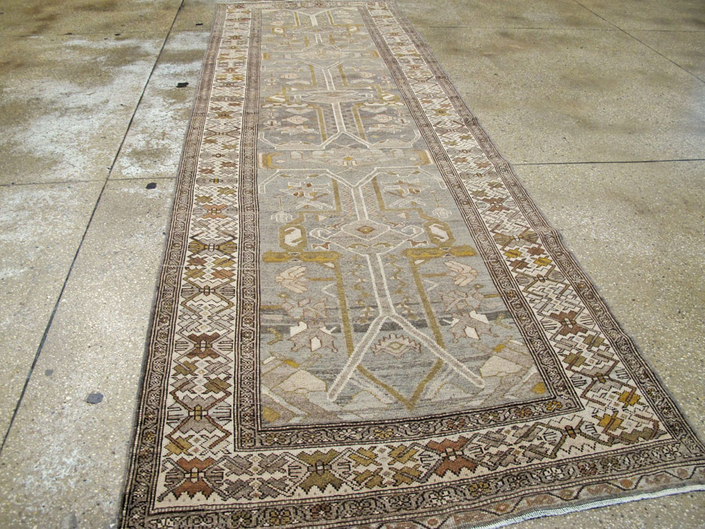 Vintage Persian Malayer Wide Gallery Runner, No.23375 - Staging