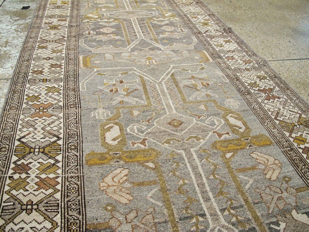 Vintage Persian Malayer Wide Gallery Runner, No.23375 - Staging