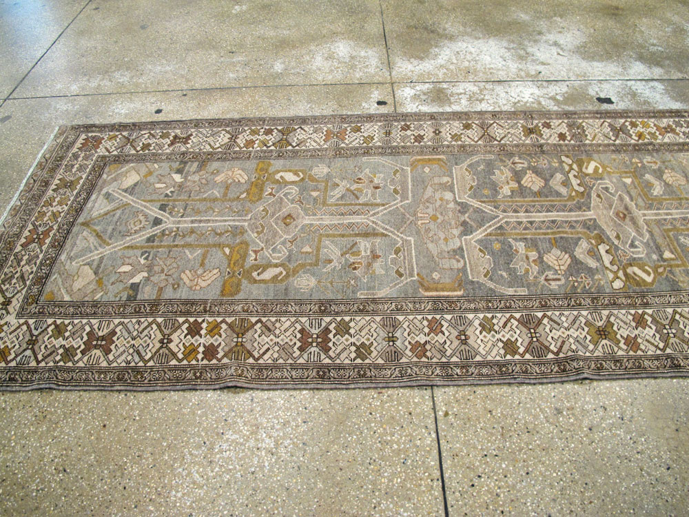 Vintage Persian Malayer Wide Gallery Runner, No.23375 - Staging