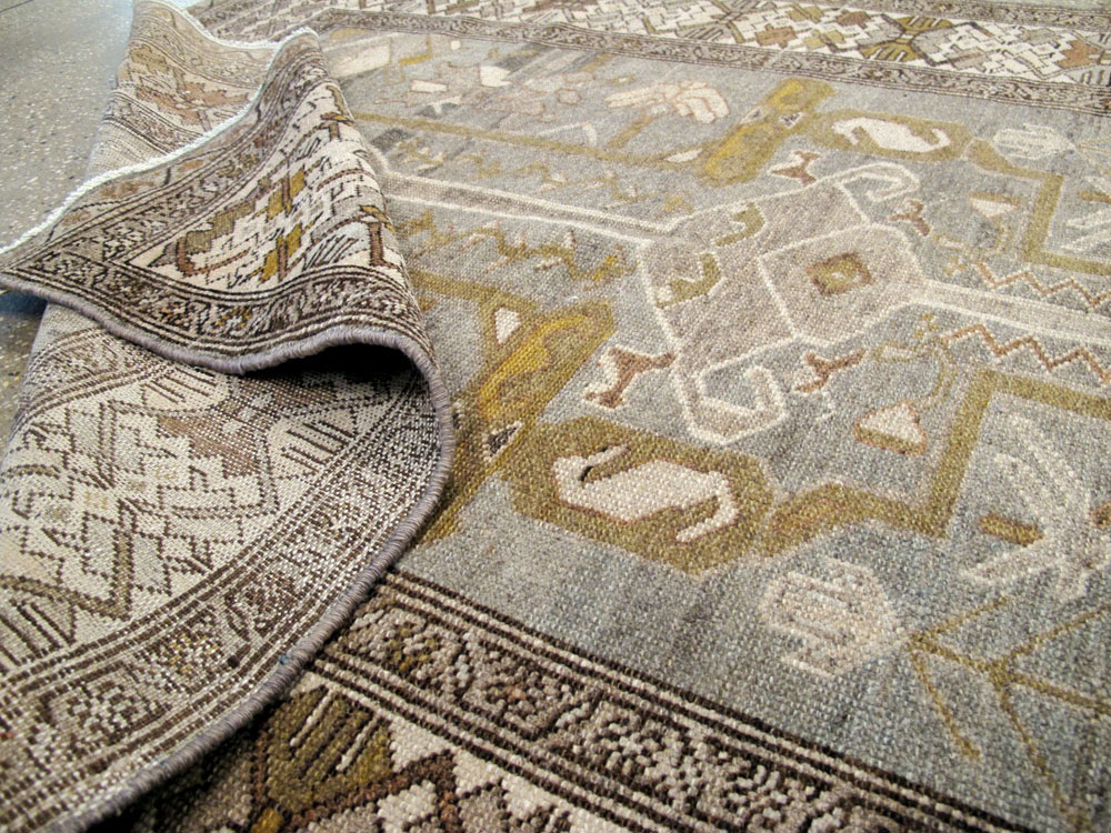 Vintage Persian Malayer Wide Gallery Runner, No.23375 - Staging