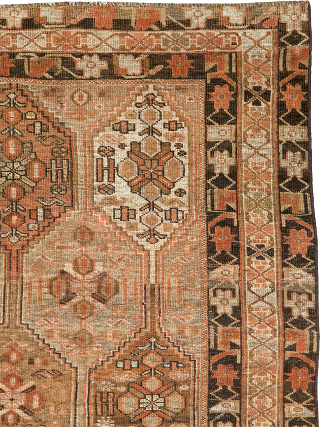 Vintage Persian Shiraz Rug, No.23380 - Staging