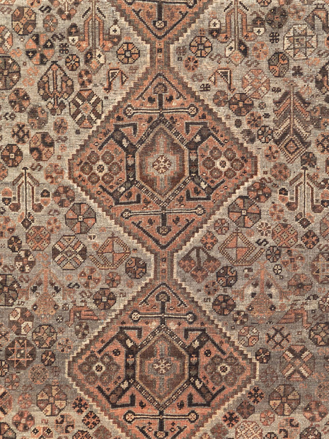 Vintage Persian Shiraz Carpet, No.23382 - Staging