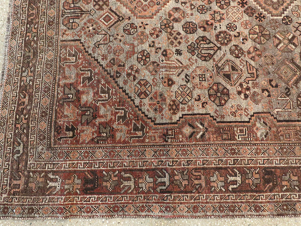 Vintage Persian Shiraz Carpet, No.23382 - Staging
