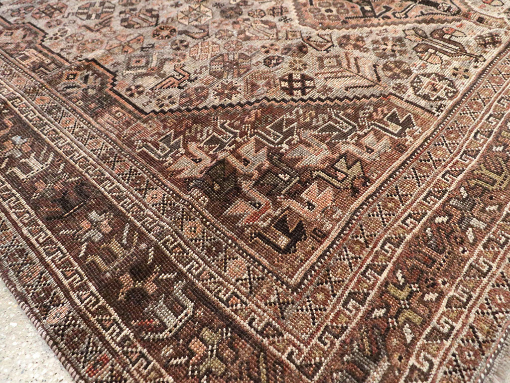 Vintage Persian Shiraz Carpet, No.23382 - Staging