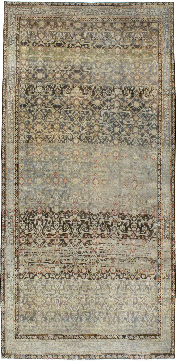 Vintage Persian Malayer Gallery Carpet, No.23384 - Staging