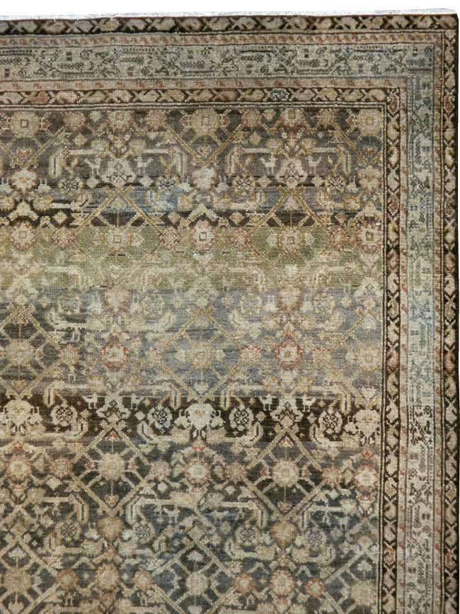 Vintage Persian Malayer Gallery Carpet, No.23384 - Staging
