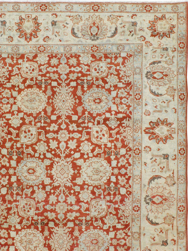 Antique Persian Tabriz Carpet, No.23386 - Staging