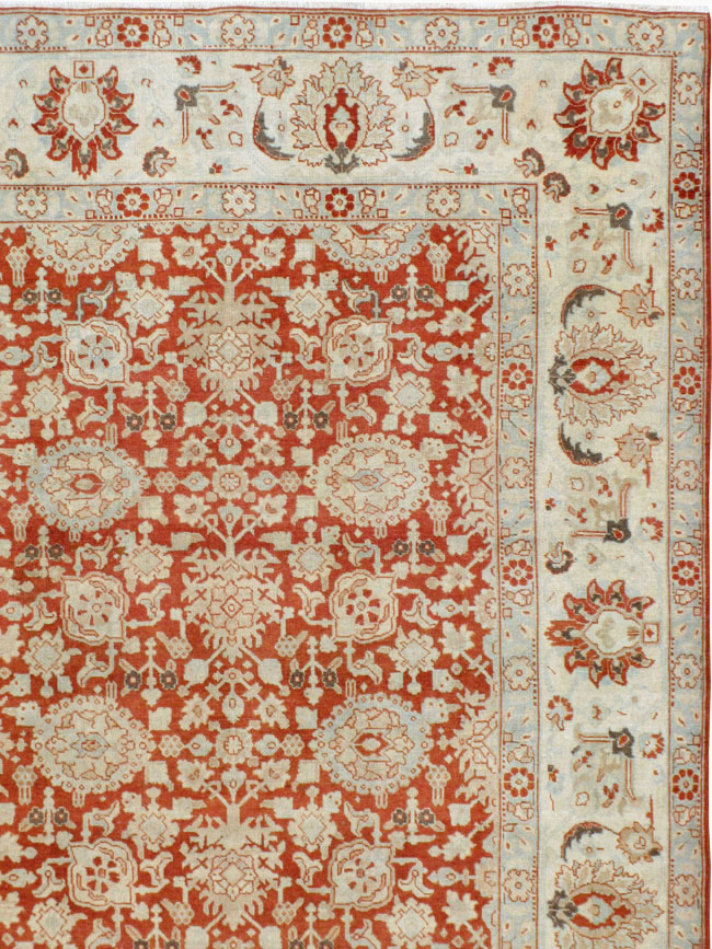 Antique Persian Tabriz Carpet, No.23386 - Staging