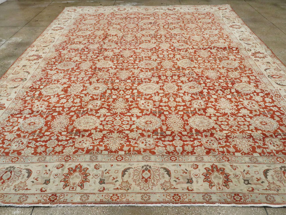 Antique Persian Tabriz Carpet, No.23386 - Staging