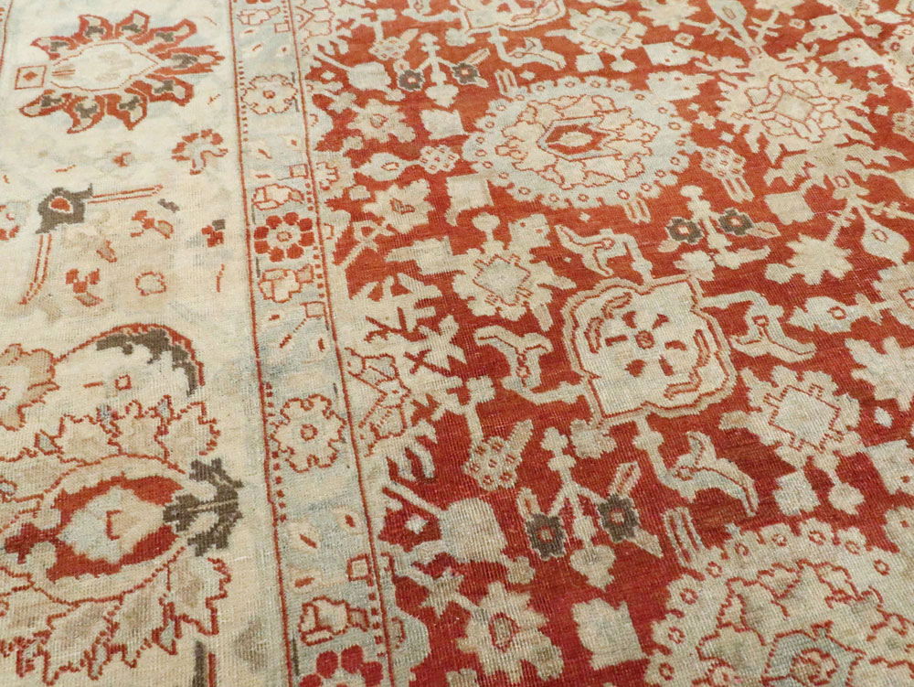 Antique Persian Tabriz Carpet, No.23386 - Staging