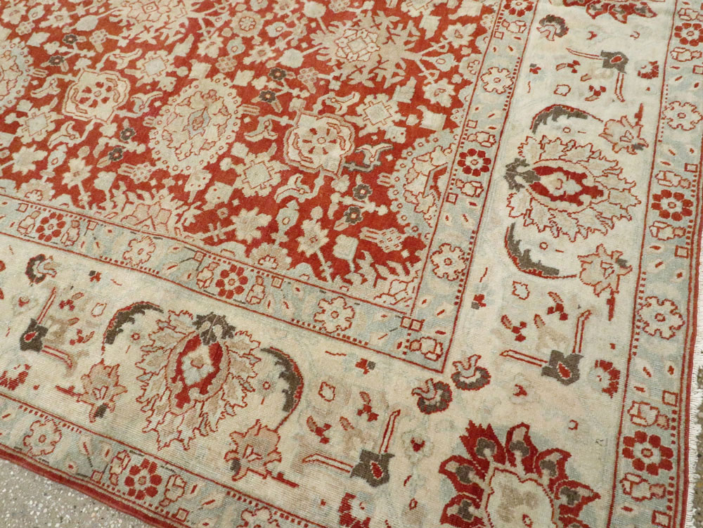 Antique Persian Tabriz Carpet, No.23386 - Staging