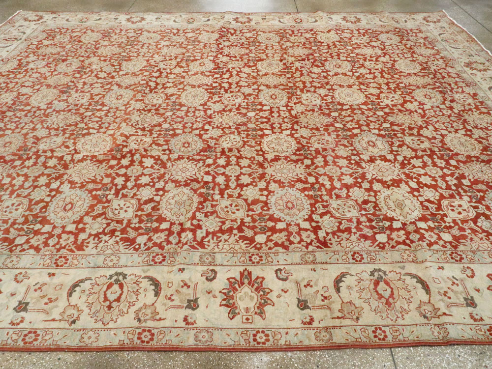 Antique Persian Tabriz Carpet, No.23386 - Staging