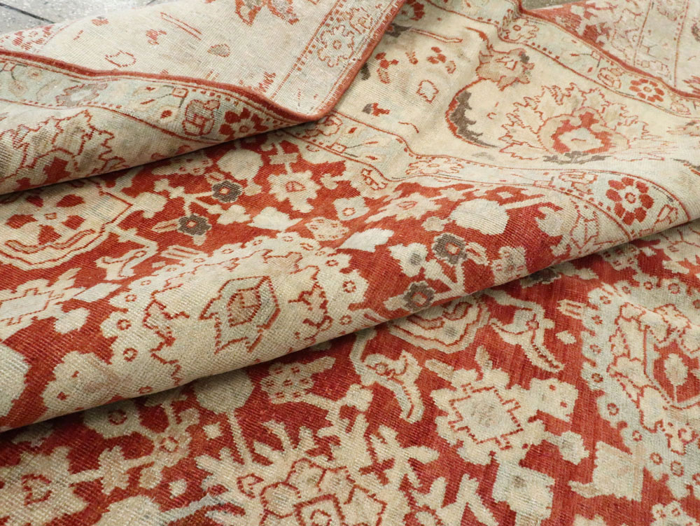 Antique Persian Tabriz Carpet, No.23386 - Staging