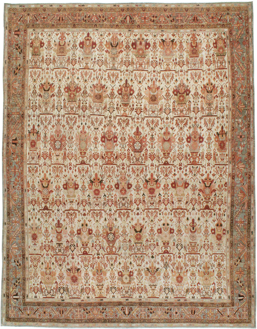 Antique Persian Malayer Carpet, No.23390 - Staging
