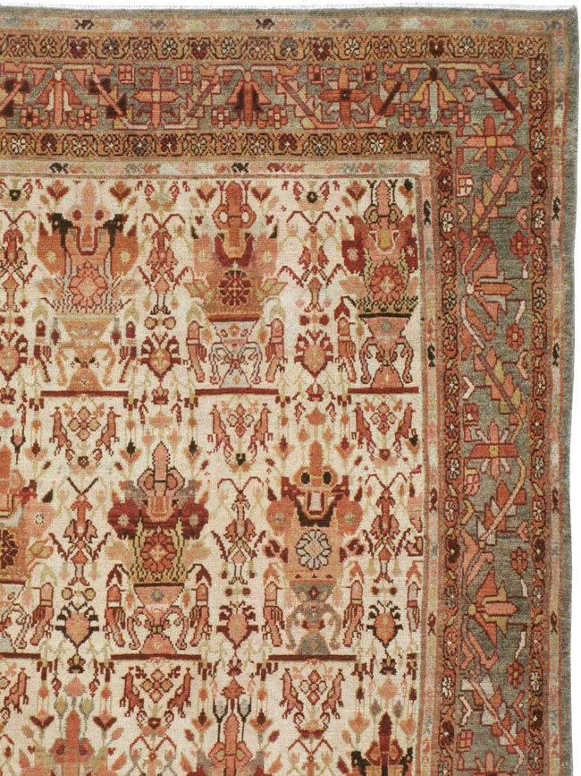 Antique Persian Malayer Carpet, No.23390 - Staging