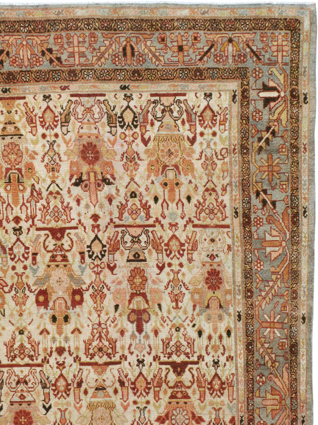 Antique Persian Malayer Carpet, No.23390 - Staging