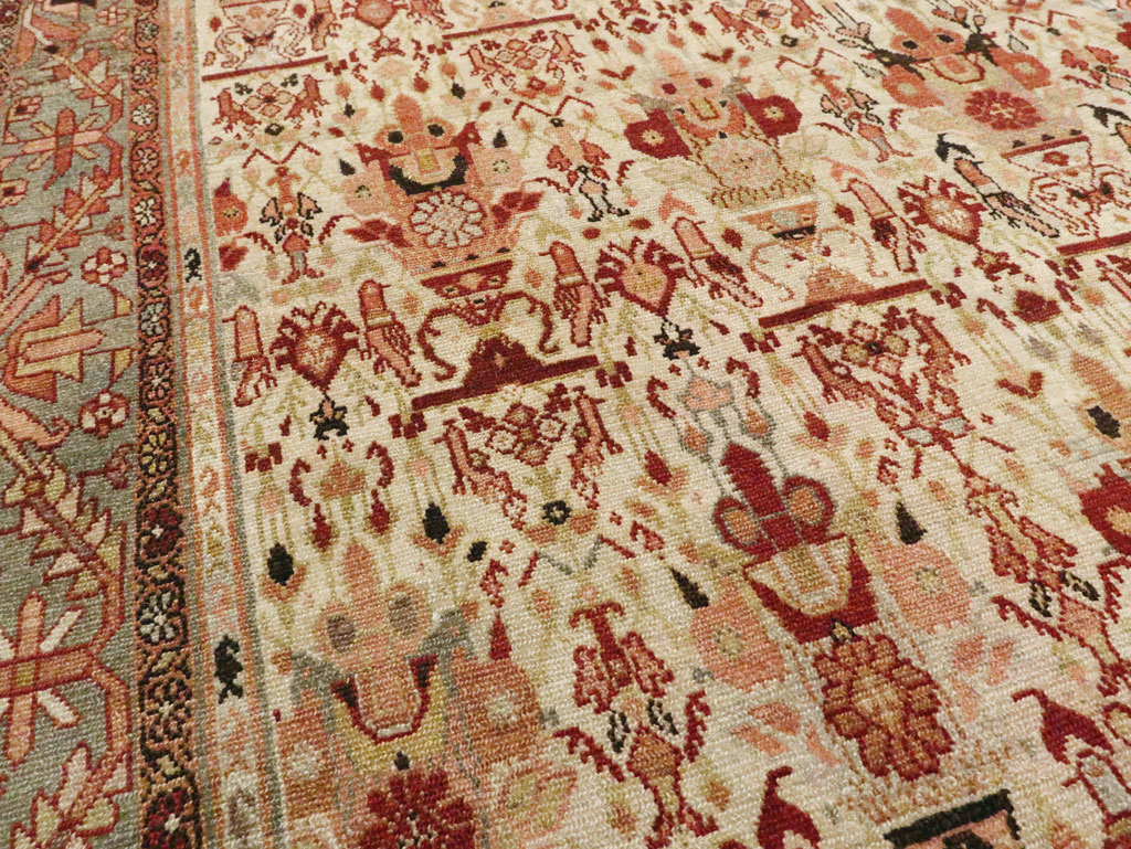 Antique Persian Malayer Carpet, No.23390 - Staging