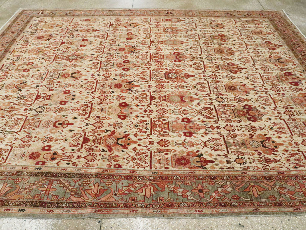 Antique Persian Malayer Carpet, No.23390 - Staging