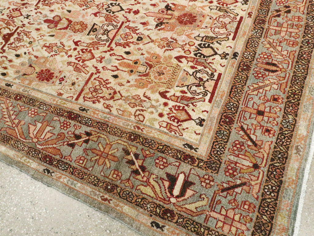 Antique Persian Malayer Carpet, No.23390 - Staging