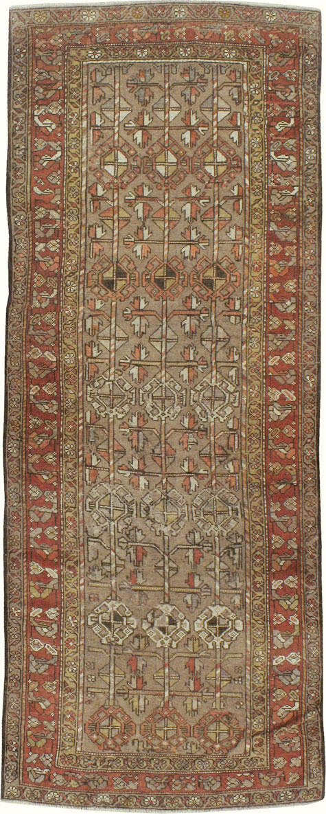 Vintage Persian Serab Gallery Carpet, No.23392 - Staging
