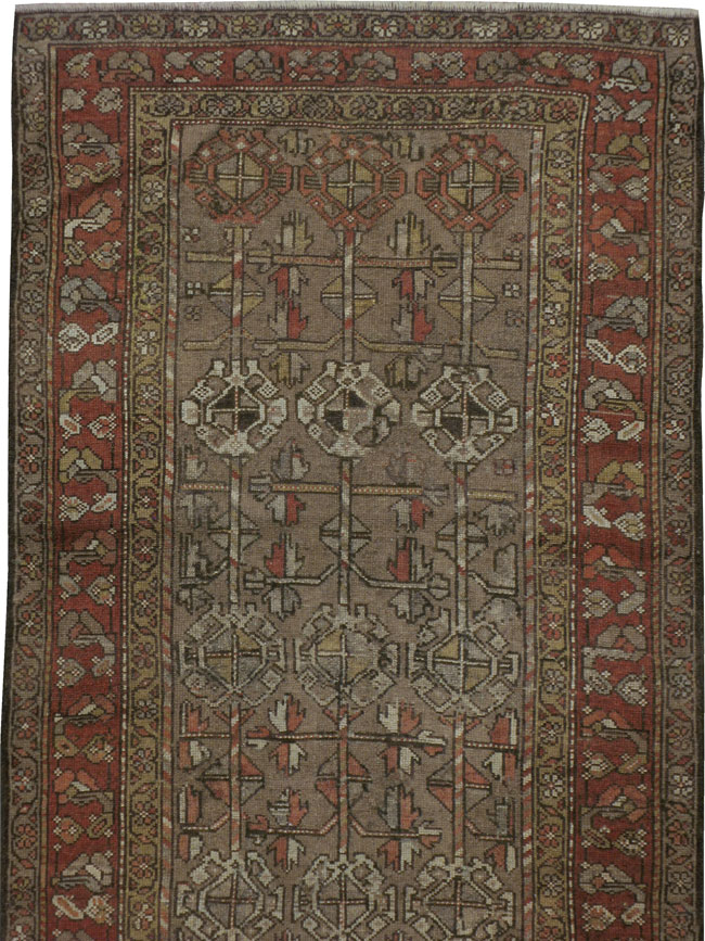 Vintage Persian Serab Gallery Carpet, No.23392 - Staging