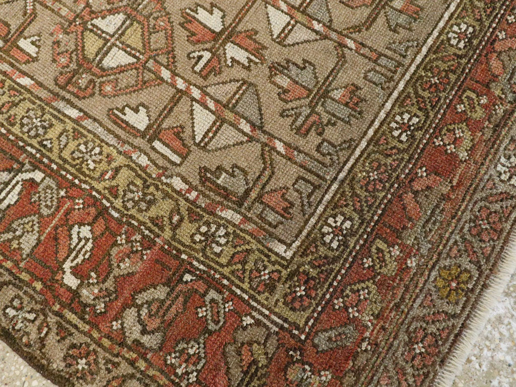 Vintage Persian Serab Gallery Carpet, No.23392 - Staging