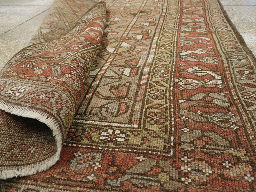 Vintage Persian Serab Gallery Carpet, No.23392 - Staging