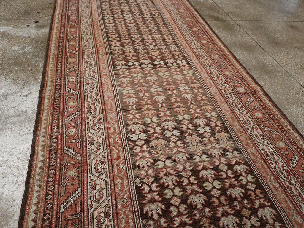 Vintage Persian Malayer Wide Gallery Runner, No.23396 - Staging