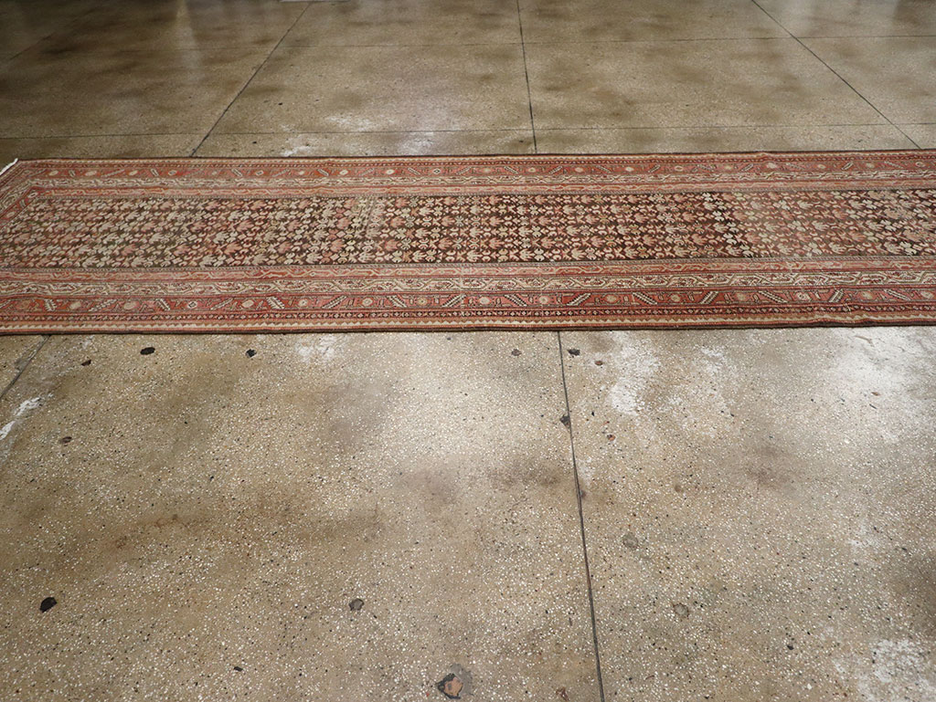 Vintage Persian Malayer Wide Gallery Runner, No.23396 - Staging
